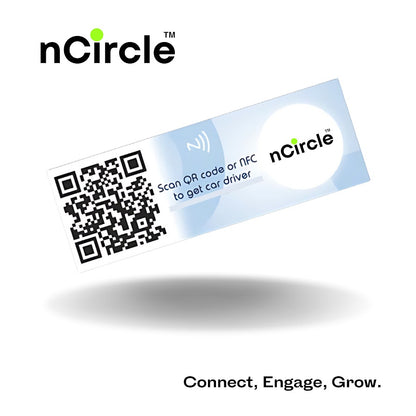 nCircle Smart Car Sticker Powered by NFC and QR code technology