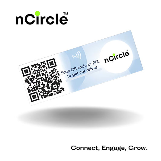 nCircle Smart Car Sticker Powered by NFC and QR code technology