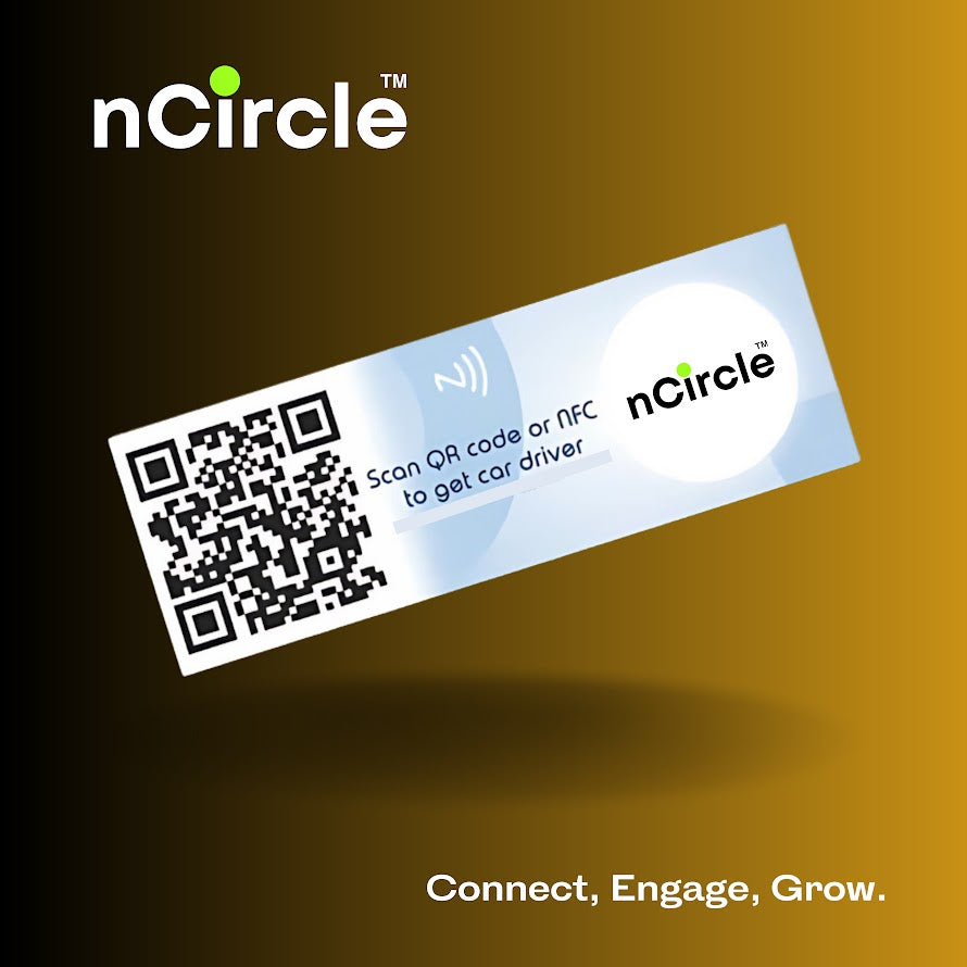 nCircle Smart Car Sticker Powered by NFC and QR code technology